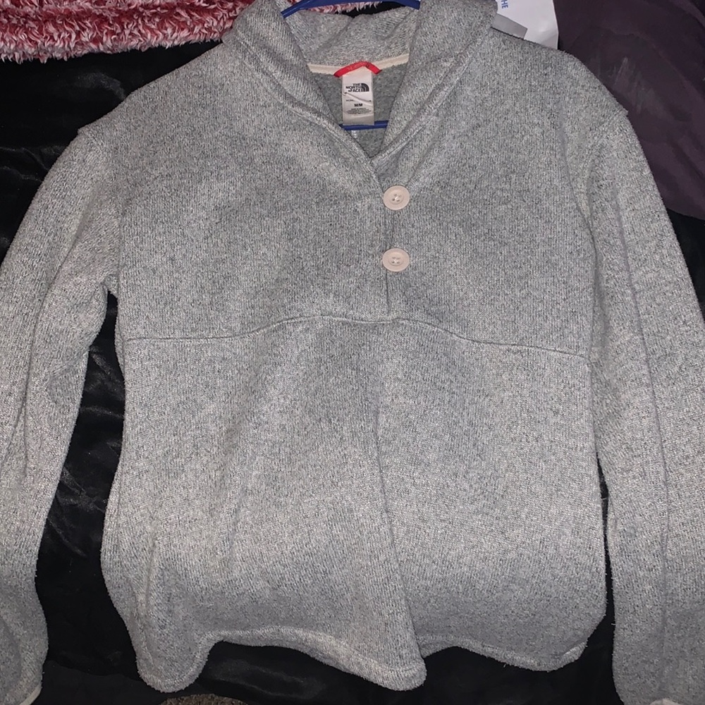 North face pullover wool